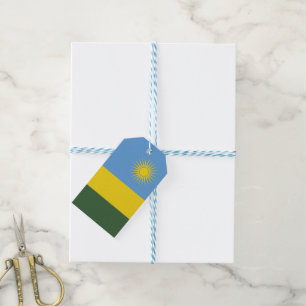 Rwanda vlag cadeaulabel