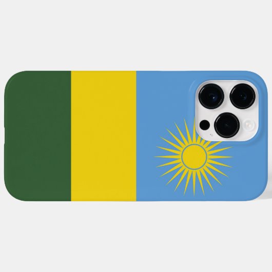 Rwanda vlag Case-Mate iPhone case (Achterkant (horizontaal))