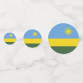 Rwanda vlag confetti (Achterkanten)