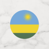 Rwanda vlag confetti (Kleine voorkant)