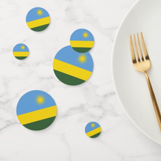Rwanda vlag confetti (Groep)