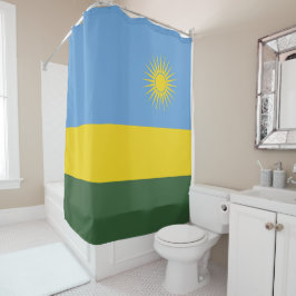 Rwanda vlag douchegordijn