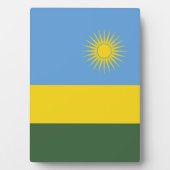Rwanda vlag fotoplaat (voorkant)