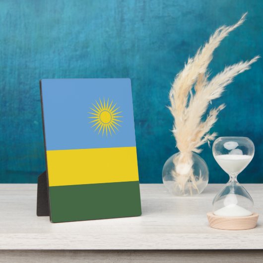 Rwanda vlag fotoplaat (Zijkant)