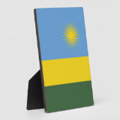 Rwanda vlag fotoplaat (Zijkant)