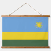 Rwanda vlag hangend wandkleed (Voorkant 2)