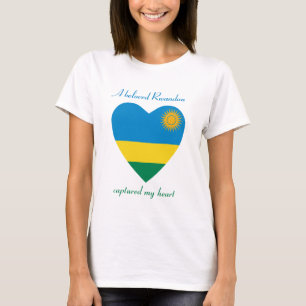 Rwanda Vlag Hartendief T-Shirt