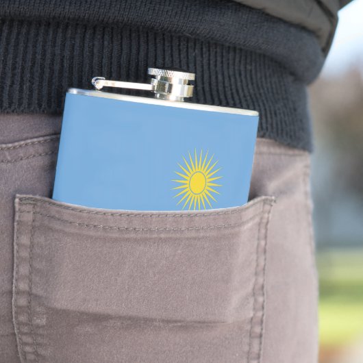 Rwanda vlag heupfles (Voorbeeld)