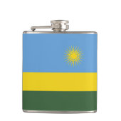Rwanda vlag heupfles (Voorkant)