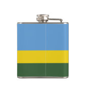 Rwanda vlag heupfles (Achterkant)