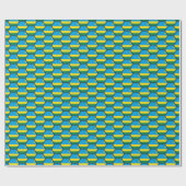 Rwanda Vlag Honeycomb Wrapping Paper Cadeaupapier (Vlak)