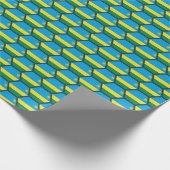 Rwanda Vlag Honeycomb Wrapping Paper Cadeaupapier (Hoek)