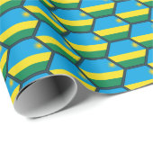 Rwanda Vlag Honeycomb Wrapping Paper Cadeaupapier (Rol Hoek)