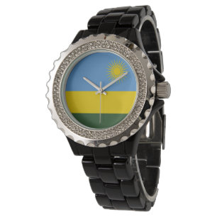 Rwanda vlag horloge