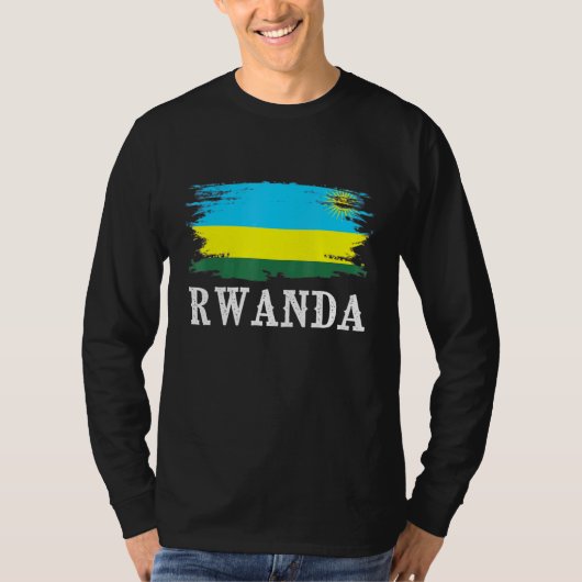  Rwanda vlag Ik hou van Rwanda T-shirt (Voorkant)