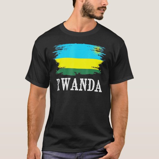  Rwanda vlag Ik hou van Rwanda T-shirt (Voorkant)