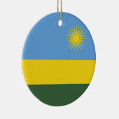 Rwanda vlag keramisch ornament (Rechts)