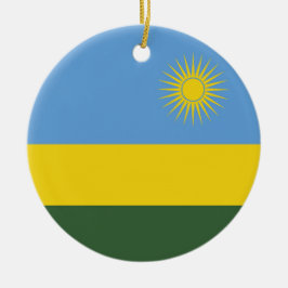 Rwanda vlag keramisch ornament