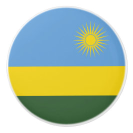 Rwanda vlag keramische knop