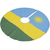 Rwanda vlag kerstboom rok (Gekanteld)