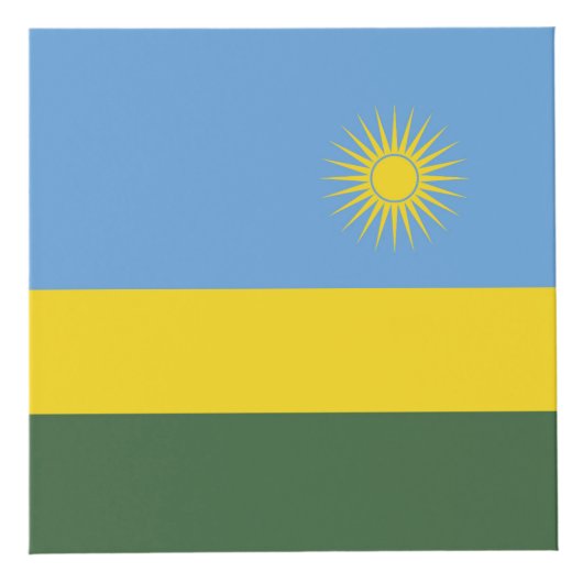Rwanda vlag kubus (Voorkant)