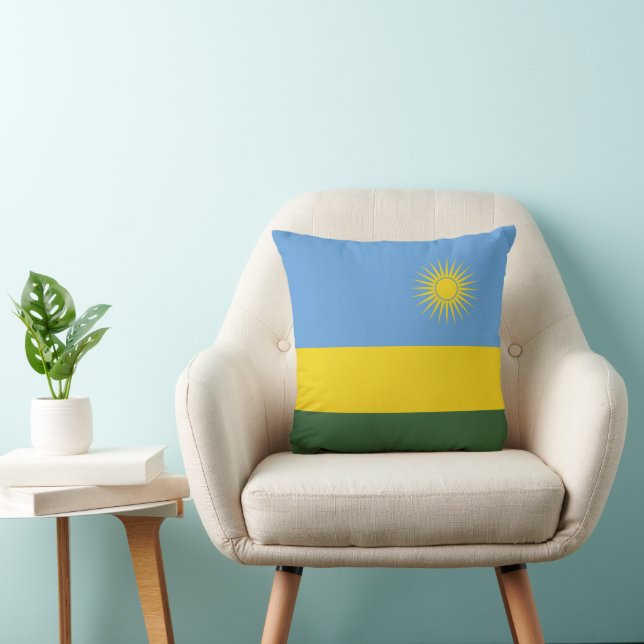 Rwanda vlag kussen (Stoel)