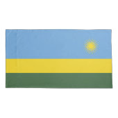 Rwanda vlag kussensloop (Achterkant)