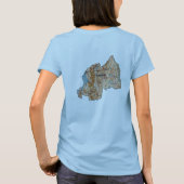 Rwanda Vlag + Landkaart T-Shirt (Achterkant)