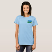 Rwanda Vlag + Landkaart T-Shirt (Voorkant volledig)