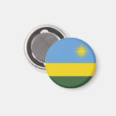 Rwanda vlag magneet (Voorkant / Achterkant)