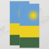 Rwanda vlag menu (Voorkant / Achterkant)