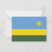 Rwanda vlag notitiekaartje (Achterkant)