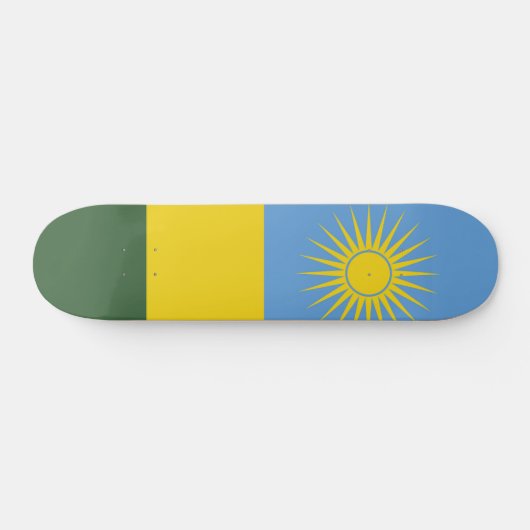 Rwanda vlag persoonlijk skateboard (Horizontaal)