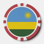 Rwanda vlag poker chips (Voorkant)