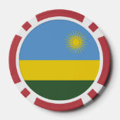 Rwanda vlag poker chips (Achterkant)