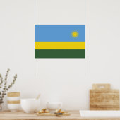 Rwanda vlag poster (Keuken)