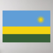 Rwanda vlag poster (Voorkant)