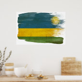 Rwanda Vlag Posters (Keuken)