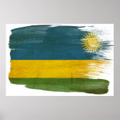 Rwanda Vlag Posters (Voorkant)