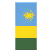 Rwanda vlag reclamekaart (Achterkant)