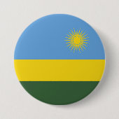 Rwanda vlag ronde button 7,6 cm (Voorkant)