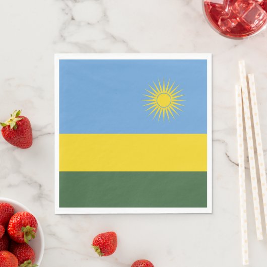 Rwanda vlag servet (Insitu)