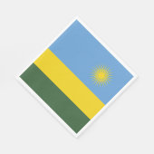 Rwanda vlag servet (Hoek)