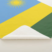 Rwanda vlag sherpa deken (3/4)