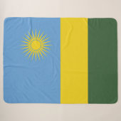 Rwanda vlag sherpa deken (Voorkant (horizontaal))