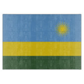Rwanda vlag snijplank (Voorkant)