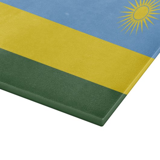 Rwanda vlag snijplank (Hoek)