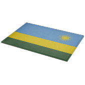 Rwanda vlag snijplank (Hoek)