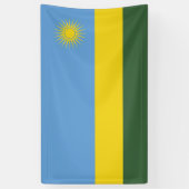 Rwanda vlag spandoek (Verticaal)