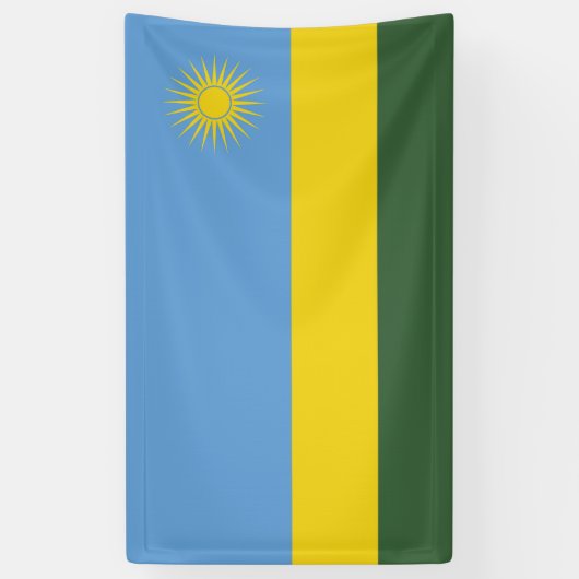 Rwanda vlag spandoek (Verticaal)